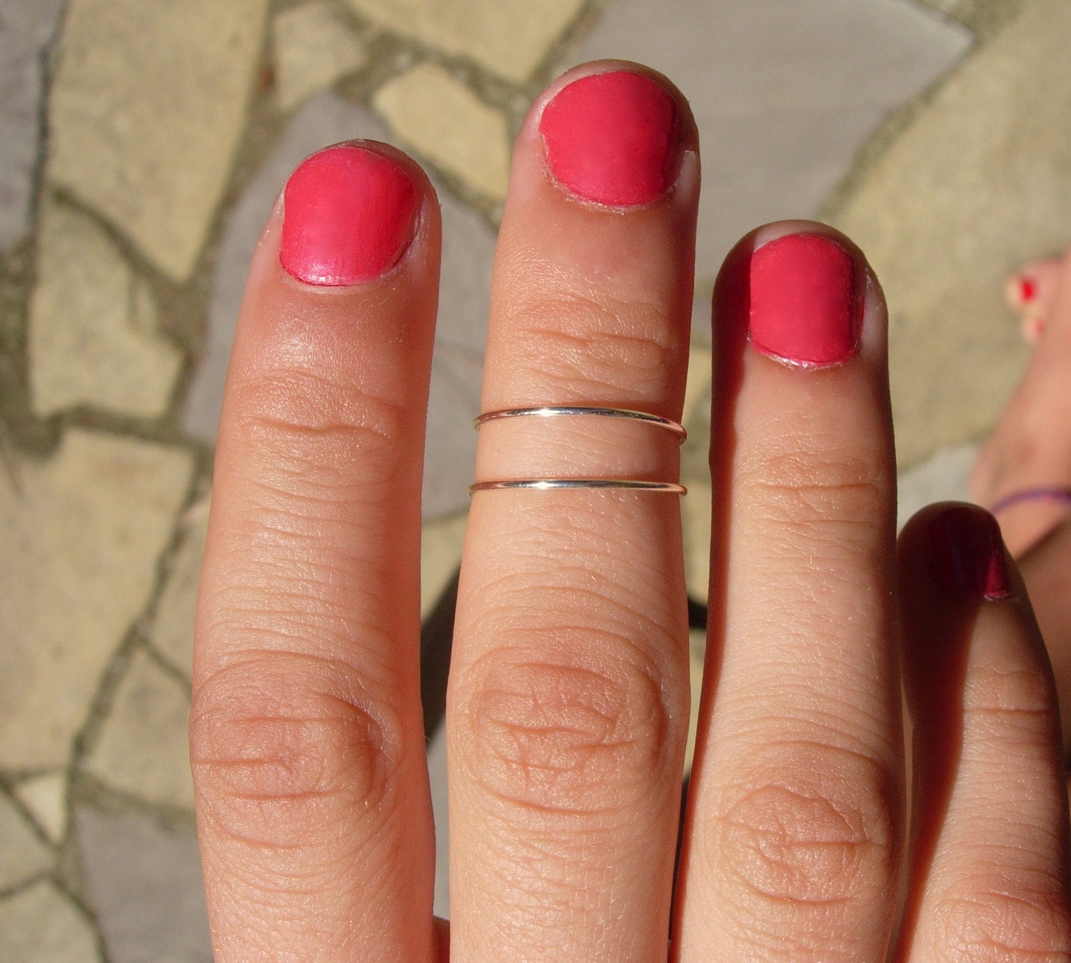 Delicate and Versatile Hand Hammered Silver Filled Adjustable Ring, Pinkie, Toe, Mid Finger