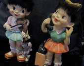 Girl Figurines -  Made in Japan - Vintage Retro and Fantastic