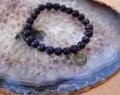 the lapis with pendant bracelet