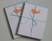 Whale Set of 6 Note Cards
