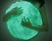 The Moonlight hug cushion, NOCTURN BY MOONLIGHT ( glow in the dark moon pillow )