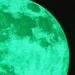 The Moonlight sticker /M-size, CLAIR DE LUNE (glow in the dark moon wall sticker - 21cm)