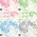 The Moonlight sticker /M-size, CLAIR DE LUNE (glow in the dark moon wall sticker - 21cm)