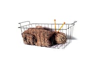 Vintage Wire Basket  Industrial Storage