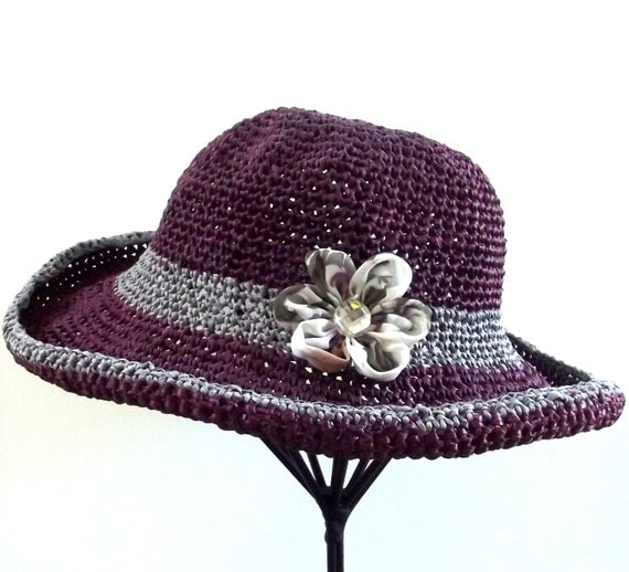 Cotton Grass Hat, Crochet , Sun Hat, Beach Hat, Resort Wear, Summer Apparel