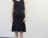 black pencil skirt, high waisted skirt