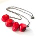 Chunky Natural Red Coral Earrings- Red, fall wedding, Fall Jewelry, OOAK, Autumn Jewelry, 2012 trend