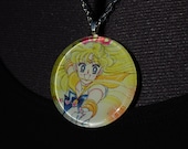 Sailor Venus Comic Glass Tile Necklace
