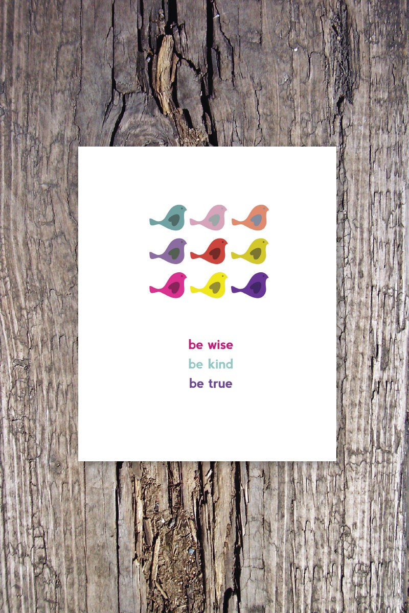 Modern "Three Things"  8X10 Fine Art Print, nursery or children's rooms, alice & lois design studios