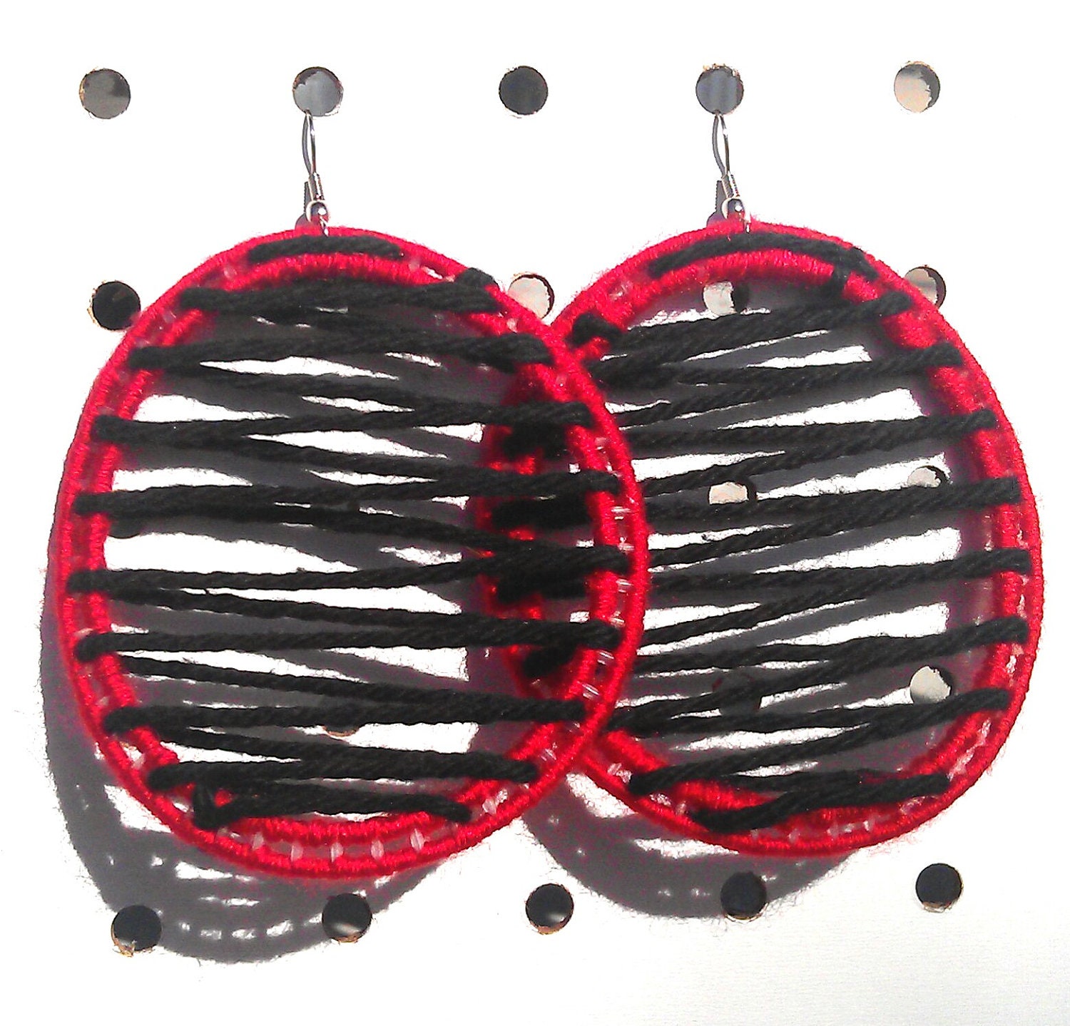 Medium Transparent Circle Earrings