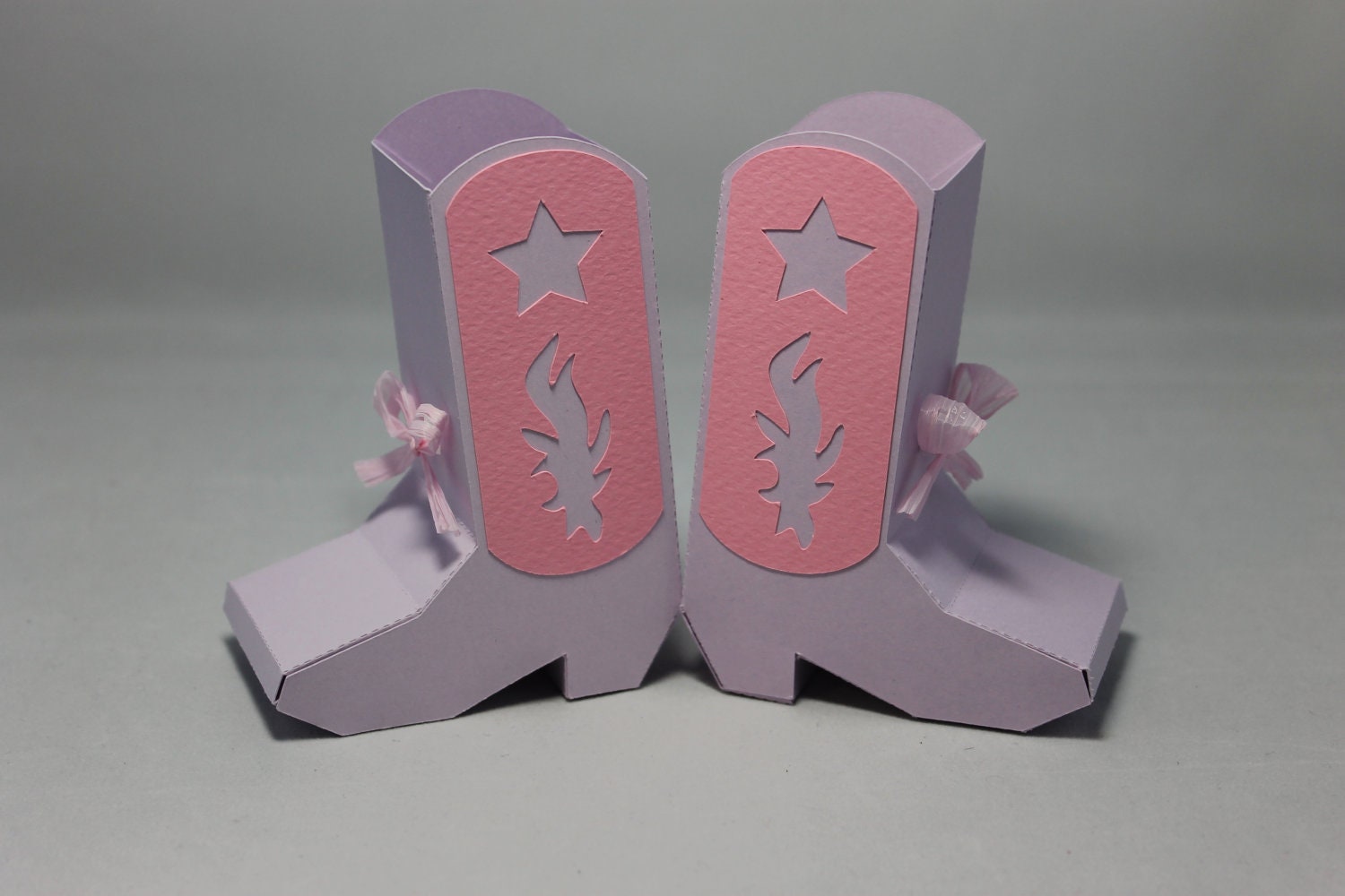 Purple and Pink Cowboy Boot favors