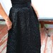 1960s Black Evening Gown Formal Maxi Dress Sleeveless Fitted Bodice Wiggle Dress Back Zipper Belted Size 4 Small Slim Fit