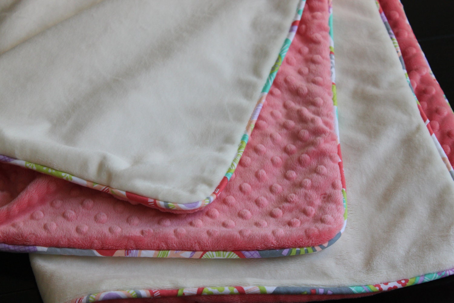 Sketch Floral Cuddle Blanket: READY FOR SHIPMENT