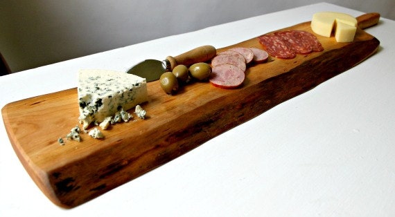 Large Black Cherry Rustic cutting serving Board, perfect for entertaining