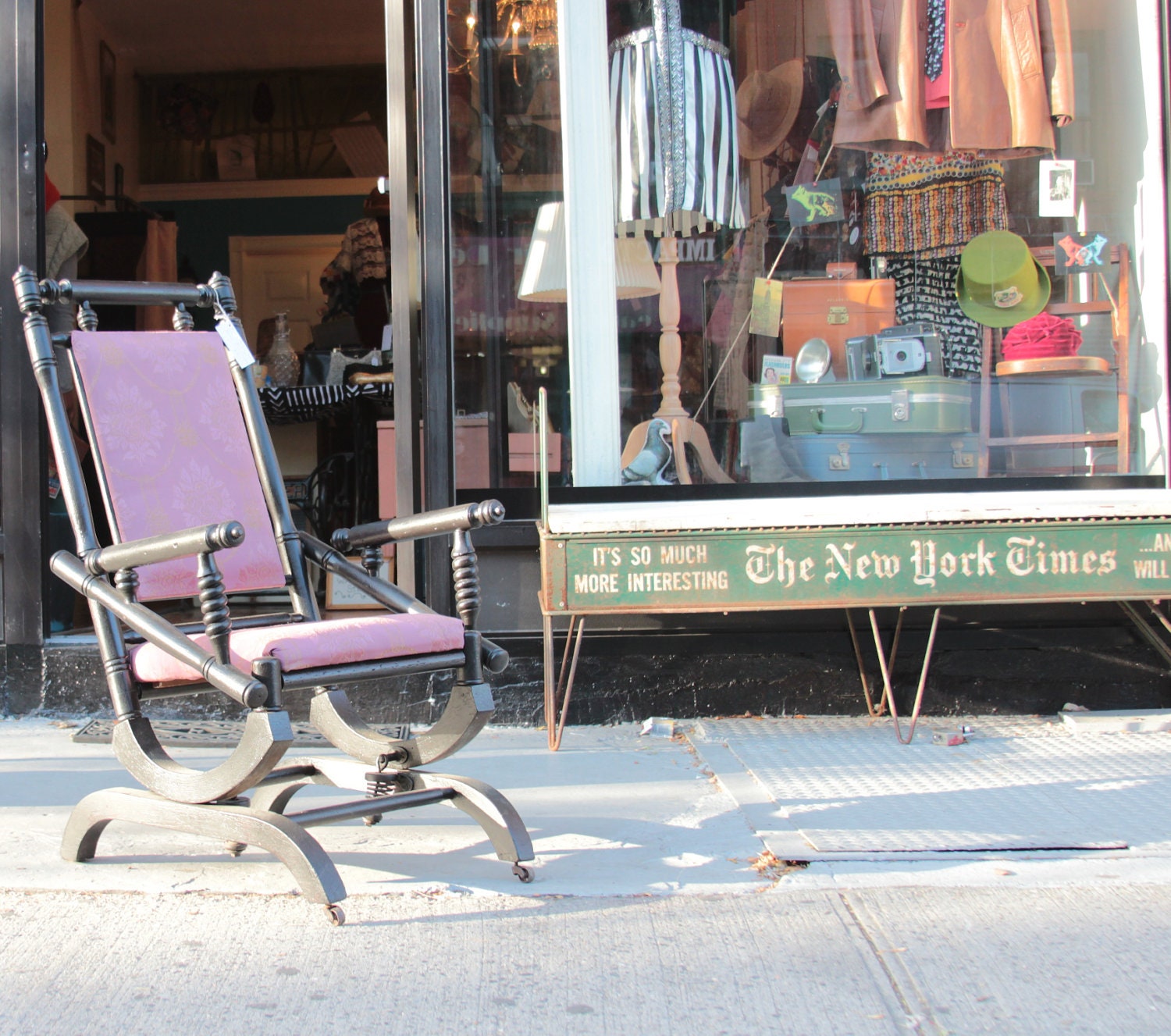 Victorian Rocking Chair / 1800's platform Rocker