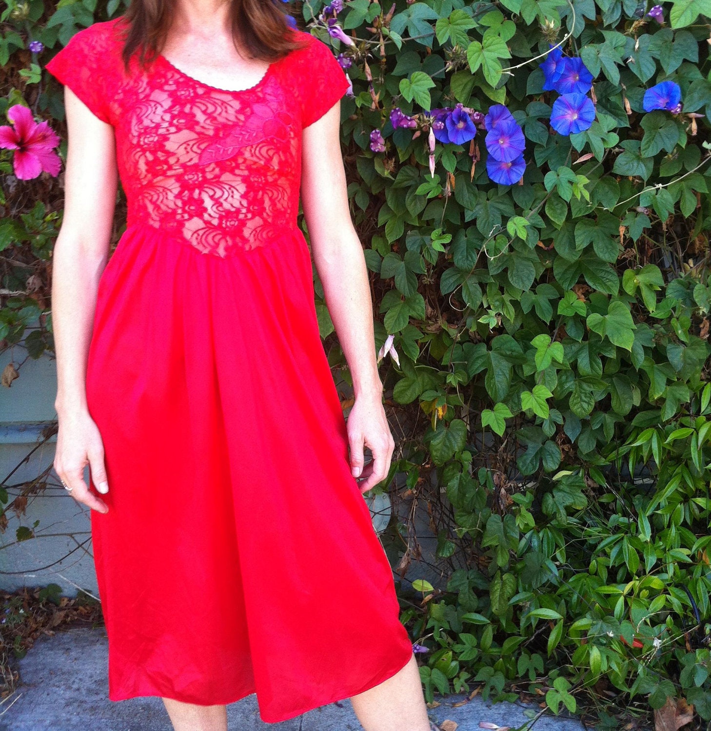 1980s gloria vanderbilt slip dress
