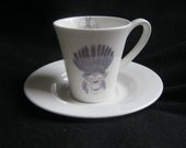 Chimp Chief espresso cup and saucer