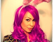 Extra Long Fuchsia Wig MADE TO ORDER