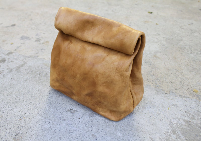 Leather Paper Bag