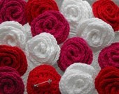 Crochet brooch, badge or pin - READY TO SHIP