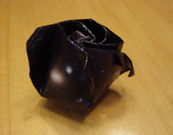 Galaxy Budding Rose (Stephens Quintet Galaxy Group) Origami Pin and Fascinator