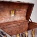 Large Vintage Trunk / 23K Gold and Silver Leaf / Steamer / Treasure Chest