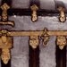 Large Vintage Trunk / 23K Gold and Silver Leaf / Steamer / Treasure Chest