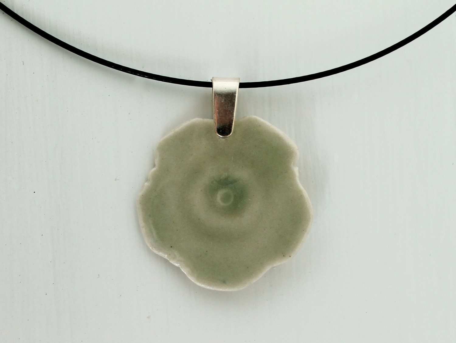 Celadon Porcelain Pendant