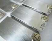 Bullet Money Clip Set - Personalized - set of 5 - groomsmen gift