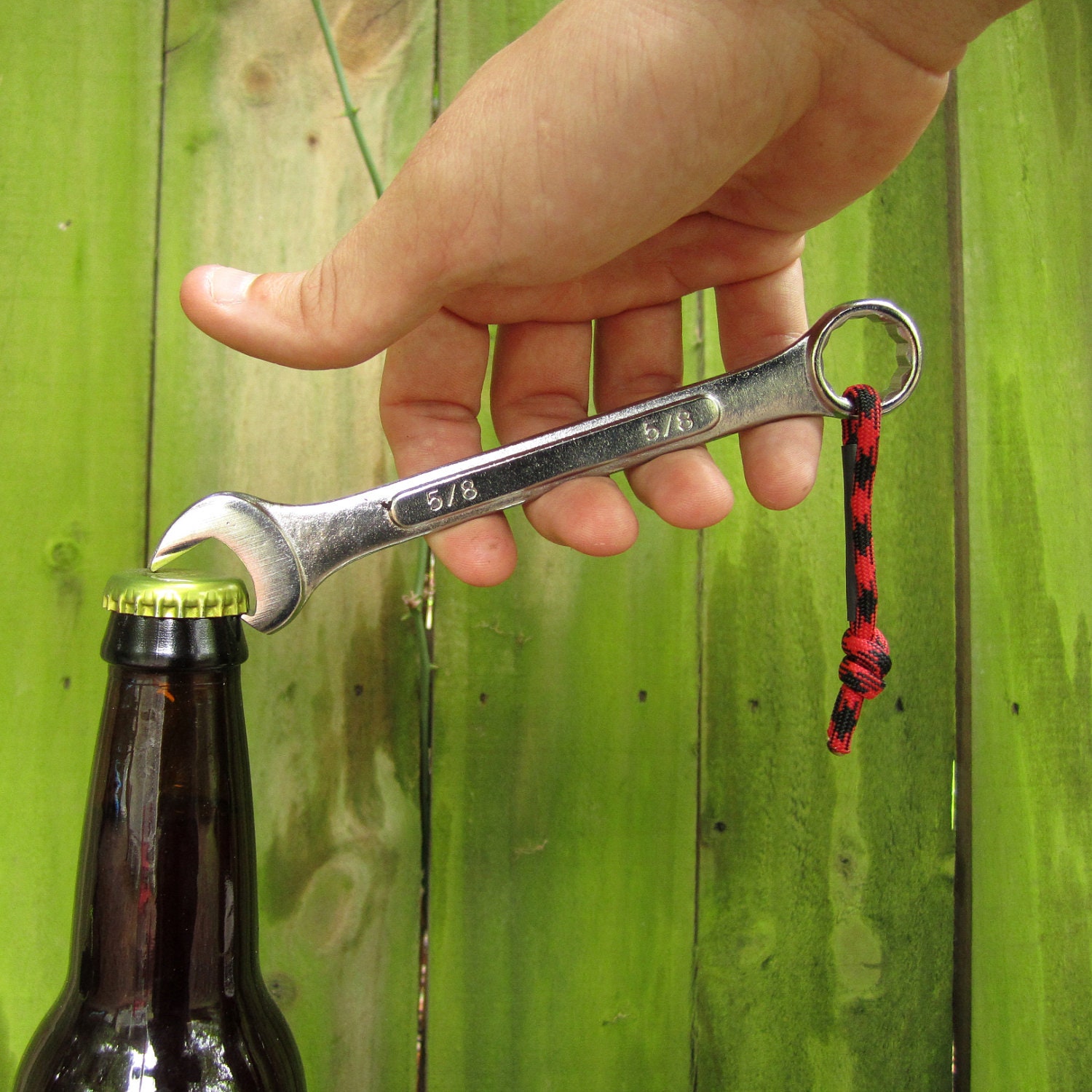 The Bottle Wrench Bottle Opener - Original - Red and Black