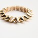 Gold Spikes stretchable bracelet