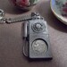 Pay Phone 10 Cent Phone Calls Wall Telephone Pewter Key Chain with 1970s Dime