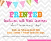25 Printed 5x7 Flat Cardstock Cards with Envelopes-Professional Digital Paper