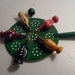 A Vintage Handcrafted Chicken Paddle Toy - Folk Art from Poland