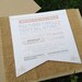 TeaRose Wedding Invitation- Burlap Tag Flag Sewn - Kraft Rustic Shabby Chic Simple Vintage Blush tan Pink
