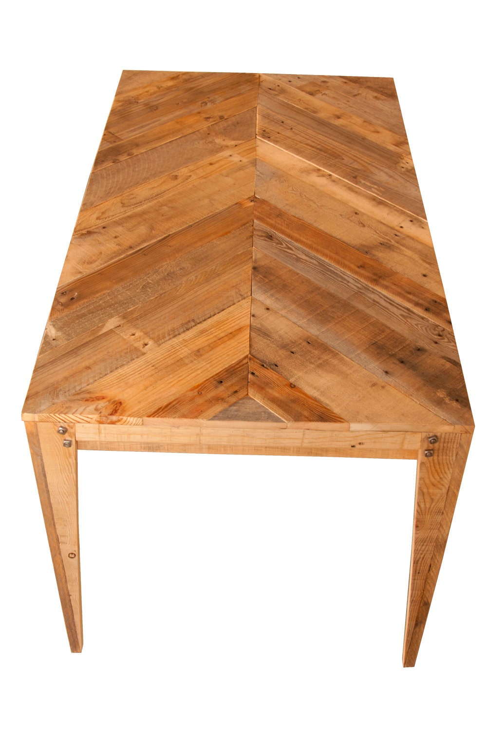 Wood Dining Table (Chevron Style) crafted from Wooden Pallets