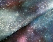 Space Galaxy Print on Leather - 11"X11" (28X28cm) Piece of leather - Original Design