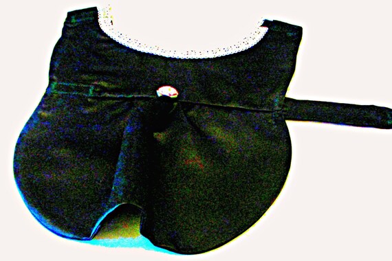 Dog's Little Black Dress or "Judge Judy" Robe for Pomeranian and Other Small Dogs