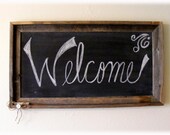Rustic Chalkboard for your home decor or wedding - Blackboard made with barnwood -  already seasoned and ready to use - READY TO SHIP