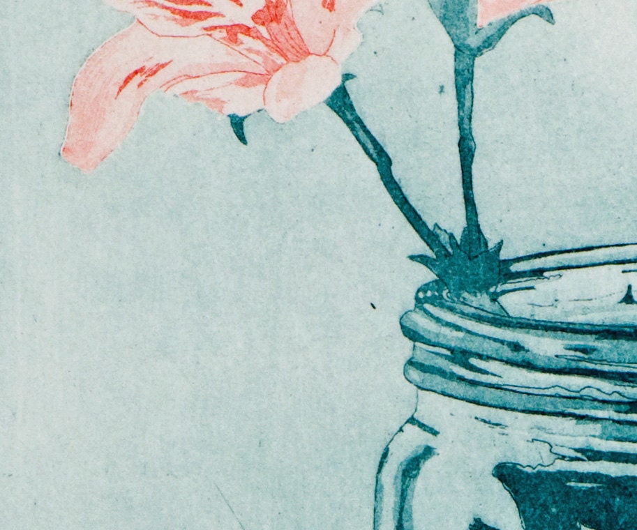Pelargonium 'australian mystery' Etching Print