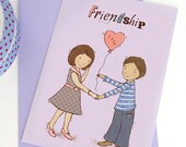 Little Wishes - Friendship postcard and envelope
