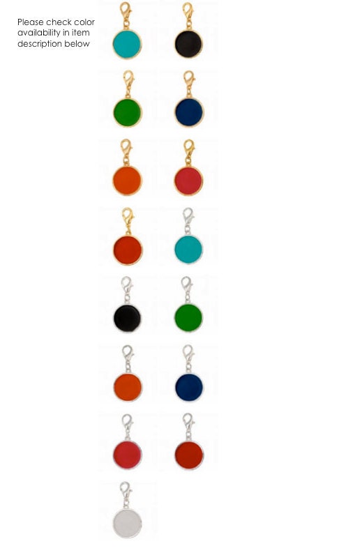 Monogrammed necklace with charm personalized