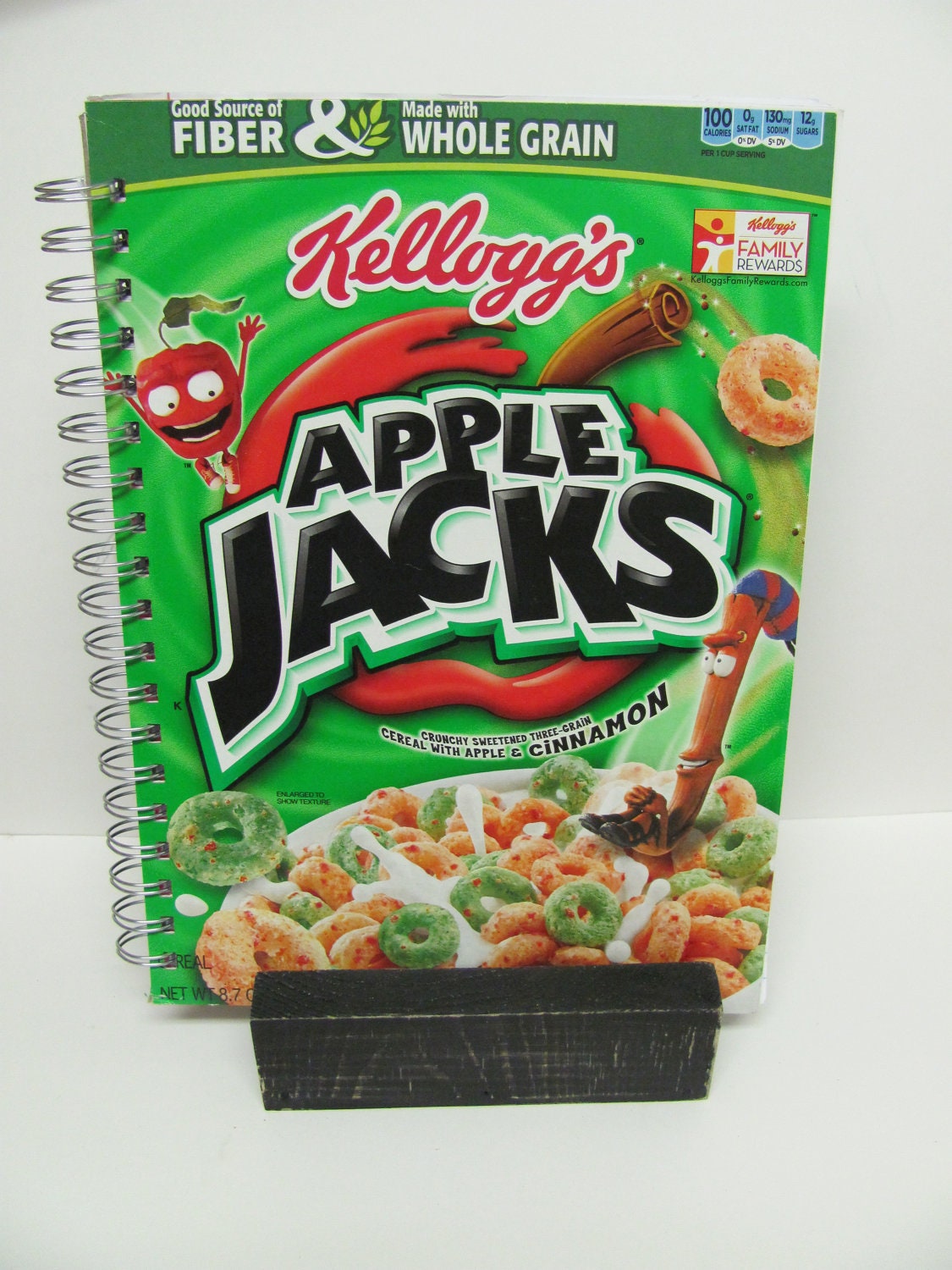 Food Carton Notebook, Upcycled, Recycled Journal With Pocket.