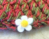 Pink & Green Flower Power Hat