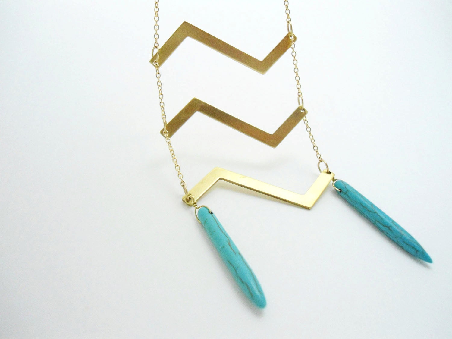 Tribal Chevron Necklace