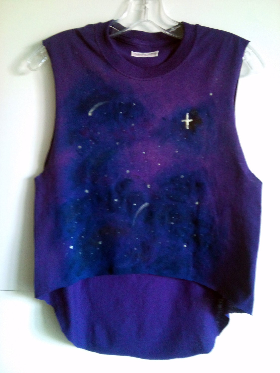Glow in the Dark Galaxy Crop Top Free Shipping