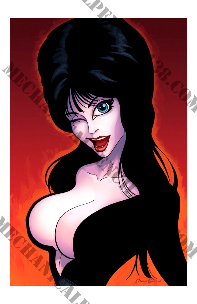 Print 01-  Elvira, Mistress of the Dark