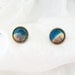 galaxy universe space cabochon earring studs hipster new age