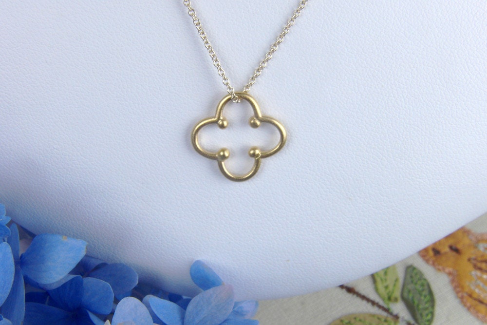 Set of Seven Four Leaf Clover Bridesmaid Necklaces