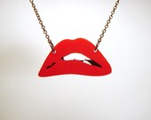 Rocky Horror Inspired Necklace -  Laser Cut Acrylic